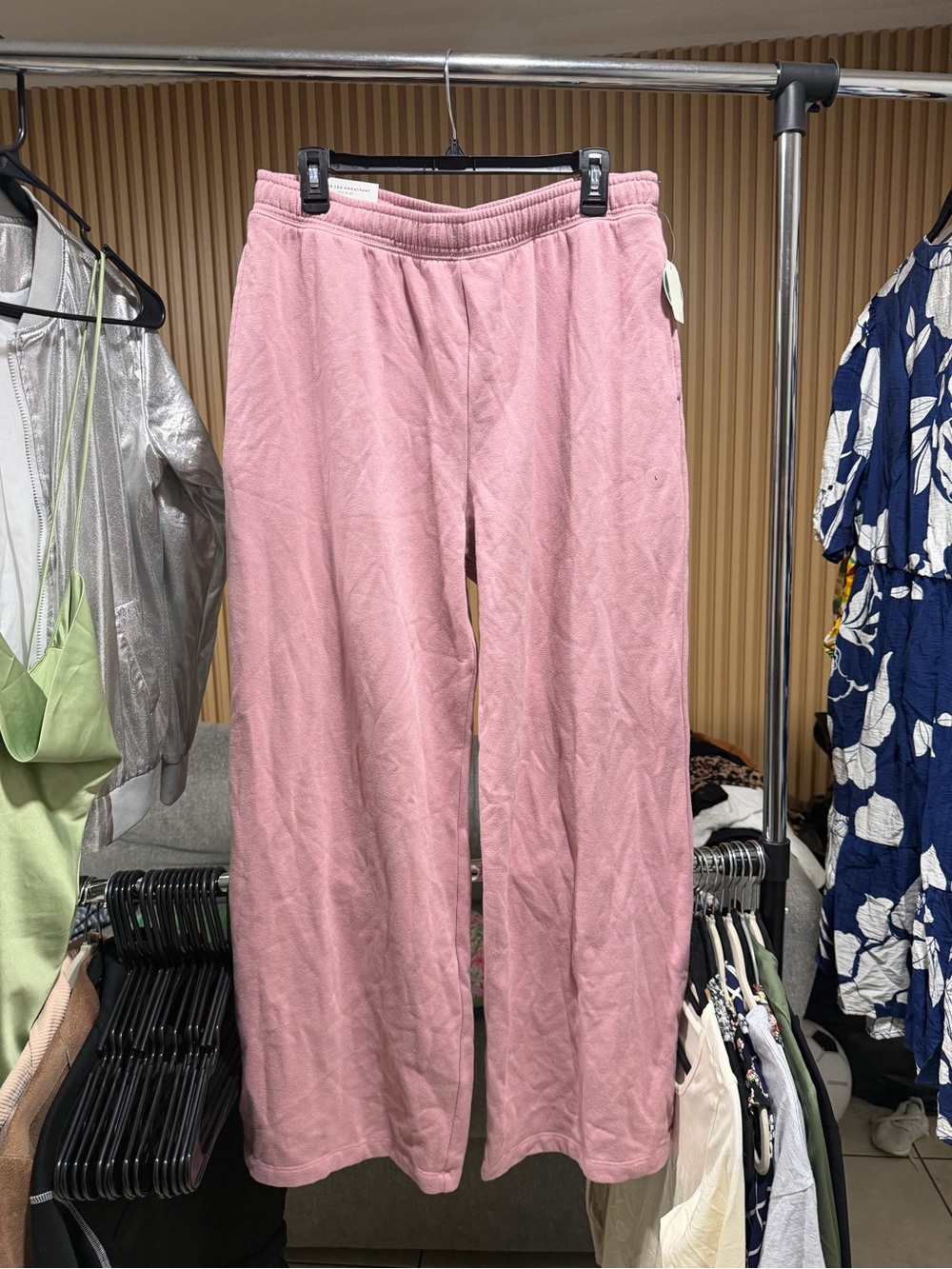 Aeropostale Women's Pink Wide-Leg Lounge Pants NWT #205